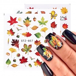 pegatinas de uñasHojas de otoño - pegatinas de uñas