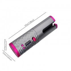 CabelloCurador de pelo de cerámica - inalámbrico - auto-rotating - Pantalla LED - USB