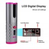 CabelloCurador de pelo de cerámica - inalámbrico - auto-rotating - Pantalla LED - USB