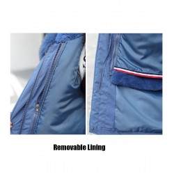 Chaquetasabrigo de invierno con forro extraíble - chaqueta larga encapuchada