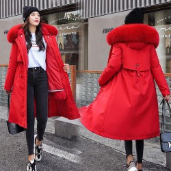 Chaquetasabrigo de invierno con forro extraíble - chaqueta larga encapuchada