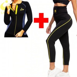 FitnessFijación de leggings & top - efecto sauna - ajuste de fitness