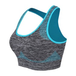 Moda femeninasujetador de fitness resistente a golpes con empuje hacia arriba - superior acolchado