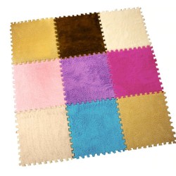 AlfombrasMosaico cuadrado - alfombra terciopelo - rompecabezas de espuma - alfombra DIY 25 * 25 cm