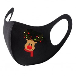 8 pieces - protective face / mouth masks - washable - Christmas printMouth masks