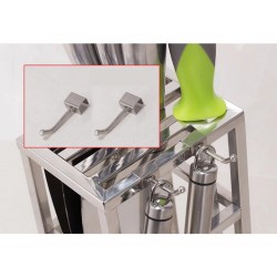 Cuchillos de cocinaSoporte para cuchillos - 6 agujeros - acero inoxidable de almacenamiento de cocina