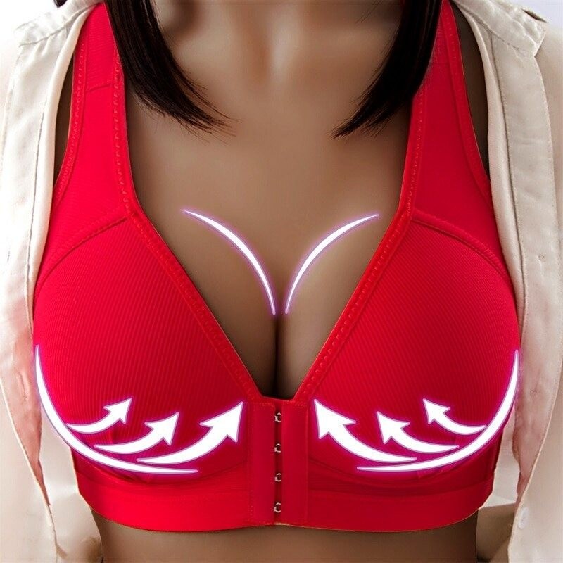 Sexy push-up bra - plus size - front closure - wire free - seamlessLingerie