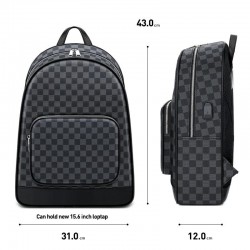 BolsosMochila de Polo - diseño trenzado - puerto de carga USB - impermeable