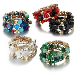 Multi colored beads - charm bracelets - resin stoneBracelets