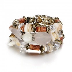 Multi colored beads - charm bracelets - resin stoneBracelets