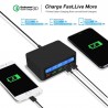 USB - 40W - 3.0 quick charger - Led display - 5-ports charging stationBattery & Chargers