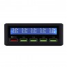 Batería y CargadoresUSB - 40W - 3.0 cargador rápido - pantalla LED - 5 puertos estación de carga