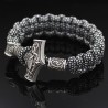 PulserasVintage - brazaletes trenzados - plata - camuflaje