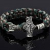 PulserasVintage - brazaletes trenzados - plata - camuflaje
