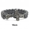 PulserasVintage - brazaletes trenzados - plata - camuflaje
