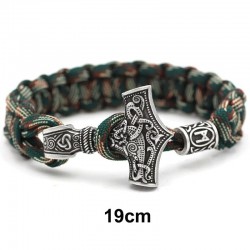 PulserasVintage - brazaletes trenzados - plata - camuflaje