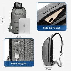 BolsosBolsas de crossbody - antirrobo - bolsa de mensajero - carga USB - agua repelente