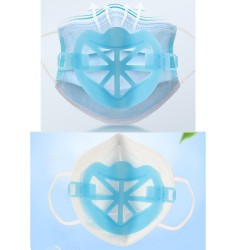 Mascarillas bucales10 piezas - cara 3D bajo soporte de máscara - soporte