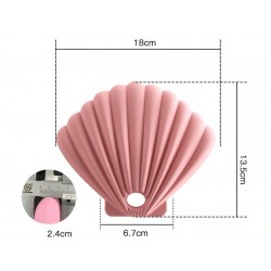 Seashell shaped storage case for face / mouth masks - silicone bagMouth masks