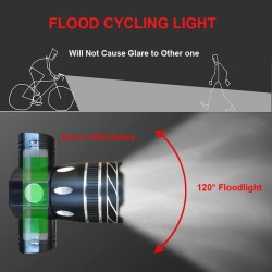 LucesBicycle Light - 800 Lumen - T6 - Bike Headlight - USB Recargable
