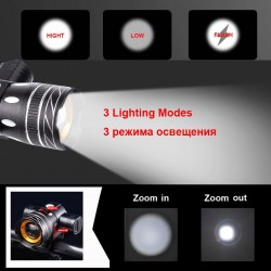 LucesBicycle Light - 800 Lumen - T6 - Bike Headlight - USB Recargable