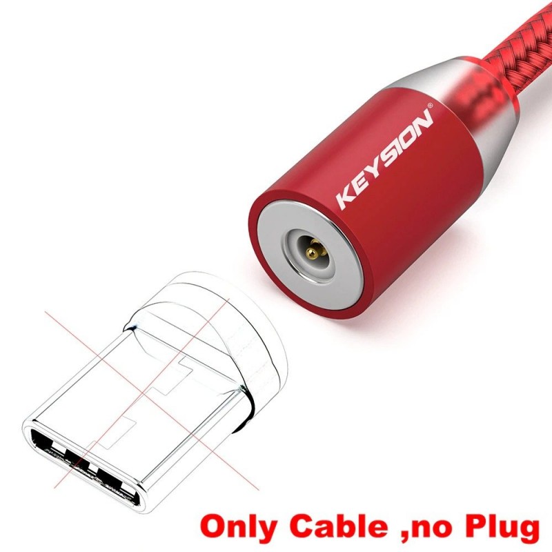 CablesCable USB magnético LED - carga rápida - Tipo C - Micro USB - iOS