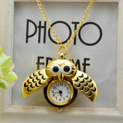 CollaresVintage - reloj Owl - Colgante collar