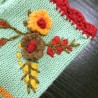 GuantesGuantes de invierno afilados - diseño de media talla - con bordado florido
