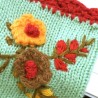 GuantesGuantes de invierno afilados - diseño de media talla - con bordado florido