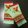 GuantesGuantes de invierno afilados - diseño de media talla - con bordado florido