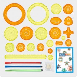 EducativoDibujo espirógrafo - ruedas de engranajes interbloqueantes - accesorios de pintura / dibujo - juguete educativo - 22...