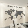 3D world map - acrylic wall stickerWall stickers