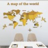 3D world map - acrylic wall stickerWall stickers