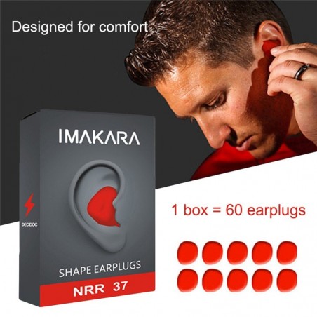 DormidoMoldeada - Reducción de ruido - Earplugs - 60Pcs