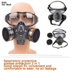 Mascarillas bucalesMáscara de gas facial - Vidrios - Seguridad - Anti-Dust - Filtro respirador
