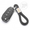 Custom Lettering Keychains - Woven Leather - KeyringsKeyrings