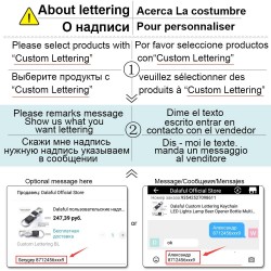llaveroCarta personalizada llavero - cuero genuino - Metal
