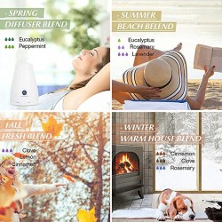 MasajeAceites esenciales para difusor / humidificador / masaje / aromaterapia - 10ml - 16 piezas