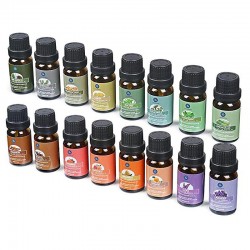MasajeAceites esenciales para difusor / humidificador / masaje / aromaterapia - 10ml - 16 piezas