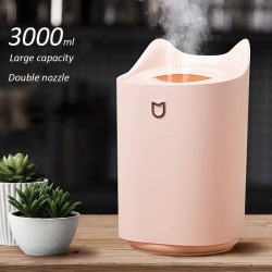 HumidificadoresHumidificador de aire - 3000ML - Doble boquilla - Cool Mist - LED colorido