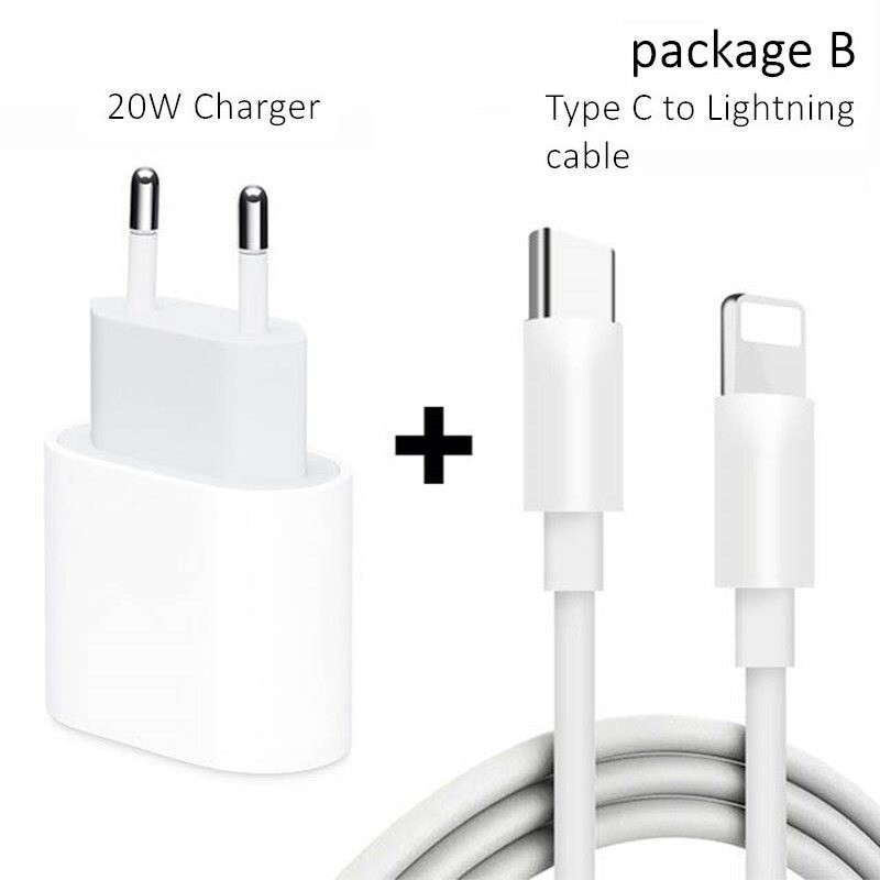 CargadoresPD 20W - USB-C C2 - 5V 9V 2.2A - cargador rápido - enchufe UE