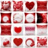Día de San ValentínCorazones rojos - San Valentín - funda de cojín - 45 * 45 cm