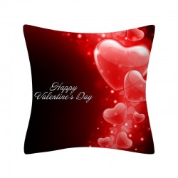 Día de San ValentínCorazones rojos - San Valentín - funda de cojín - 45 * 45 cm