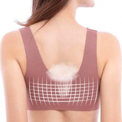 Lenceríasujetador de encaje sexy - sin alambre - push-up - con hebilla frontal ajustable