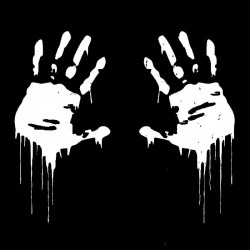 PegatinasManos sangrientas Zombie - pegatina de coche vinilo