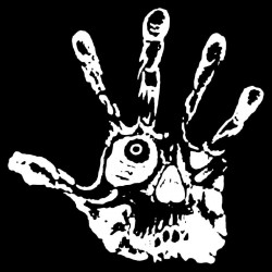 PegatinasOjo de cráneo - dedos - mano zombi - pegatina de coche vinilo