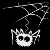 PegatinasAraña web con araña - pegatina de coche vinilo