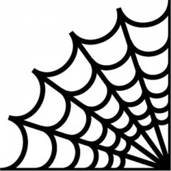 Spider web - vinyl car stickerStickers