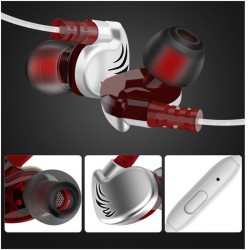 Auriculares3.5mm - auriculares deportivos - cableado - super bajo - auricular con micrófono