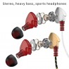 Auriculares3.5mm - auriculares deportivos - cableado - super bajo - auricular con micrófono